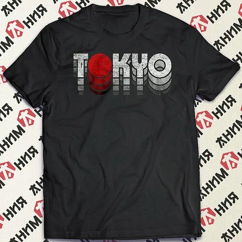 Футболка Футболка Tokyo, Черная, размер 2XL, чepный