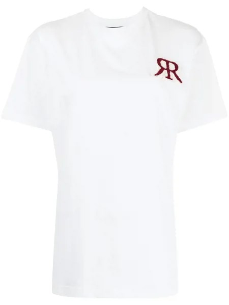 Rokh футболка с нашивкой-логотипом