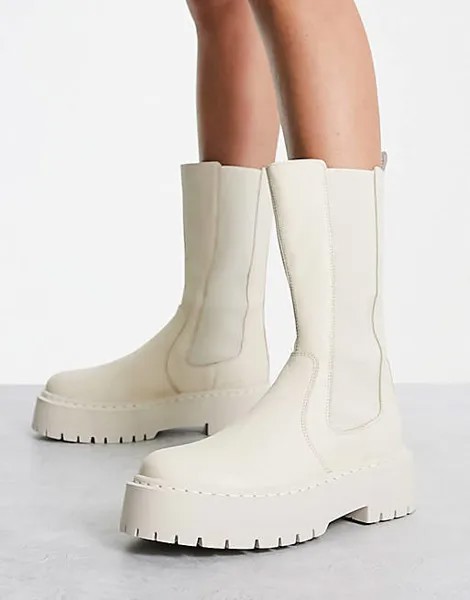 Steve Madden Ботинки до середины икры Vivianne из костяной кожи