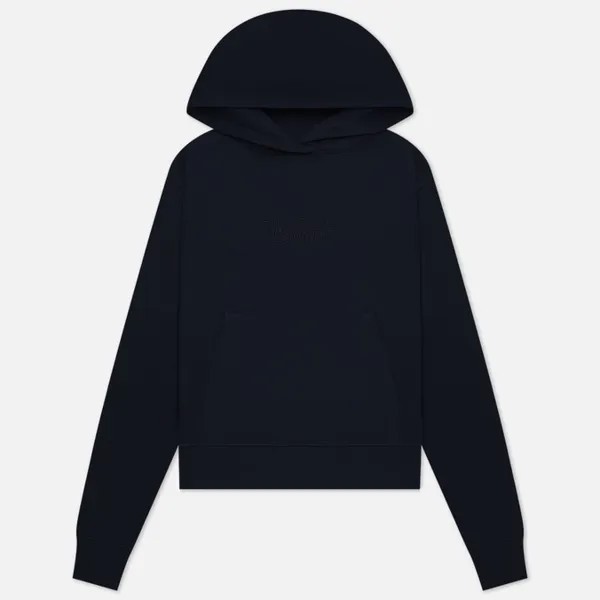 Женская толстовка Woolrich Big Logo Hoodie синий, Размер S