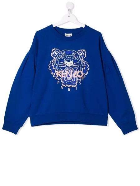 Kenzo Kids толстовка с принтом Tiger