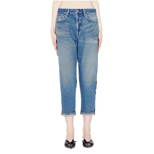 Undercover Укороченные джинсы со вставками 2