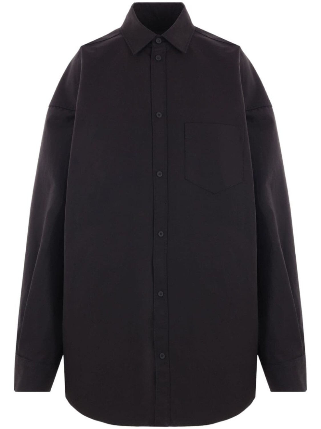 Balenciaga хлопковая рубашка, черный