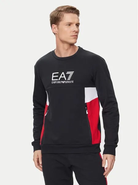 Толстовка стандартного кроя Ea7 Emporio Armani, синий