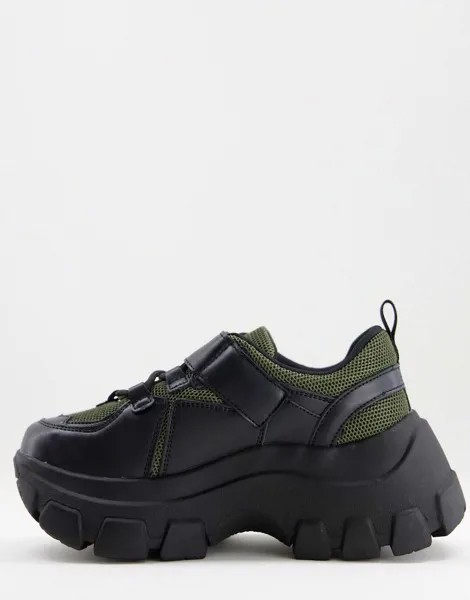 Черные спортивные кроссовки на толстой подошве ASOS DESIGN Dannie-Черный