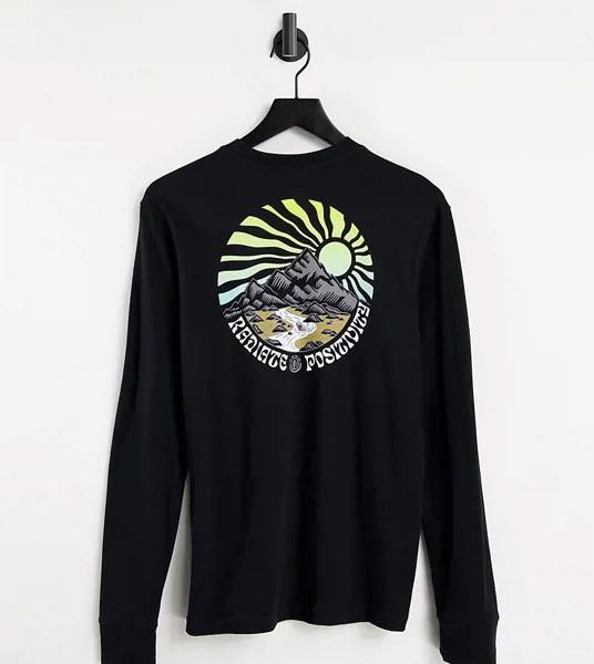 Черный лонгслив Element Balmore – эксклюзивно для ASOS-Черный цвет