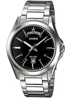 Японские наручные  мужские часы Casio MTP-1370D-1A1. Коллекция Analog