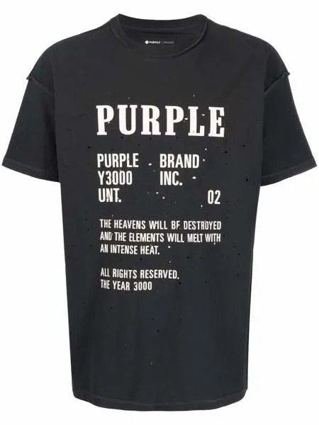 Purple Brand футболка с графичным принтом