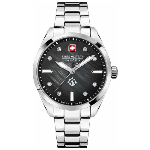 Наручные часы Swiss Military Hanowa женские Ladies Наручные часы Swiss Military Hanowa SMWLG2100803 кварцевые, черный