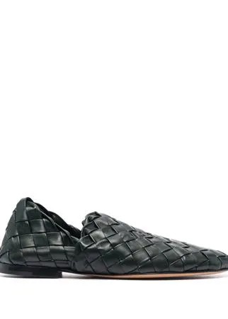 Bottega Veneta плетеные лоферы