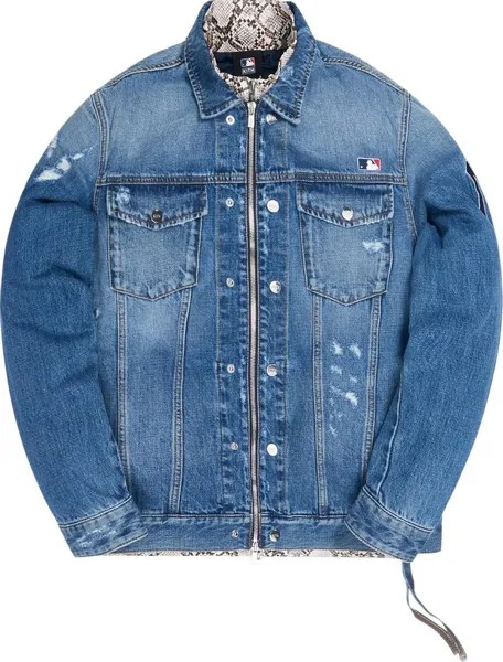 Куртка Kith For Major League Baseball New York Yankees Laight Denim Jacket 'Navy', синий