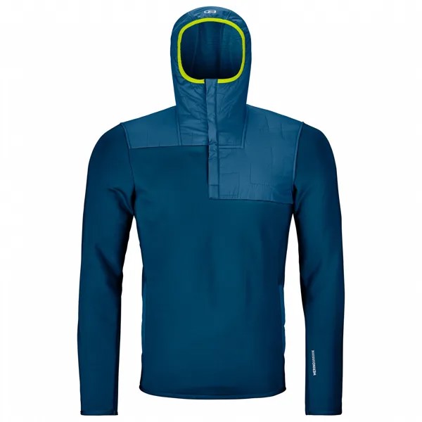 Флисовый свитер Ortovox Fleece Plus Anorak, цвет Petrol Blue