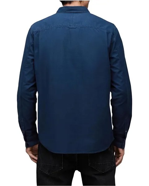 Рубашка AllSaints Hermosa Long Sleeve Shirt, цвет Deep Sea Navy