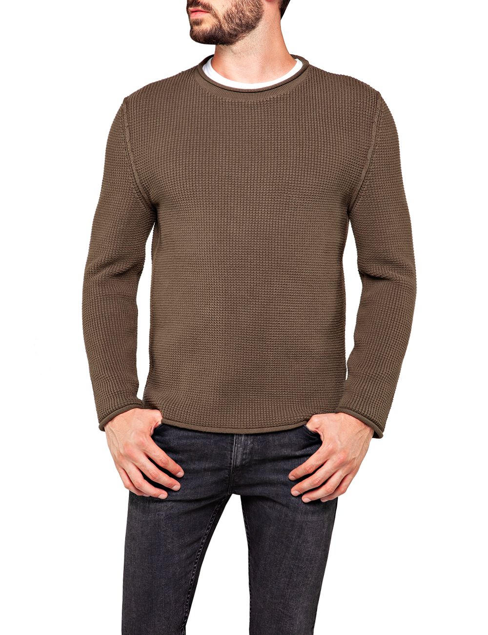 Пуловер Replay Hyperflex Cotton 7 Gg, зеленый