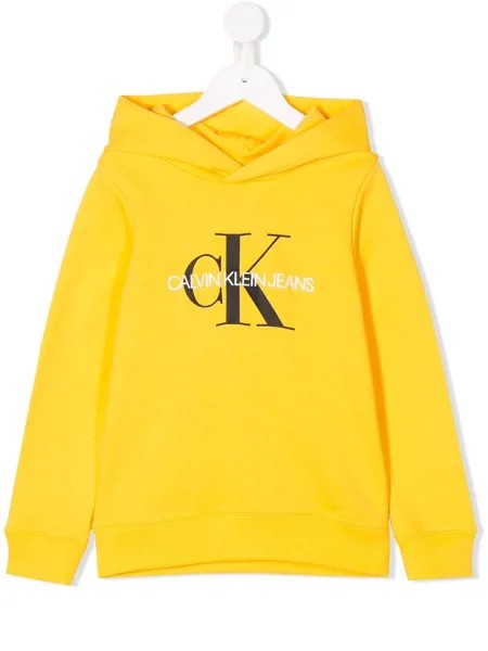 Calvin Klein Kids свитер с капюшоном и логотипом