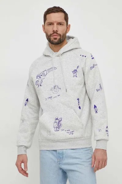 Толстовка с капюшоном Desigual, серый