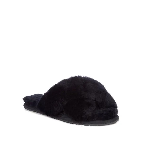 Женские тапочки EMU Australia(Mayberry W11573), черные