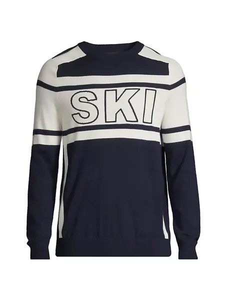 Лыжный шерстяной свитер Perfect Moment, темно-синий