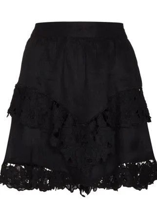 Isabel Marant Étoile мини-юбка Enali с кружевом