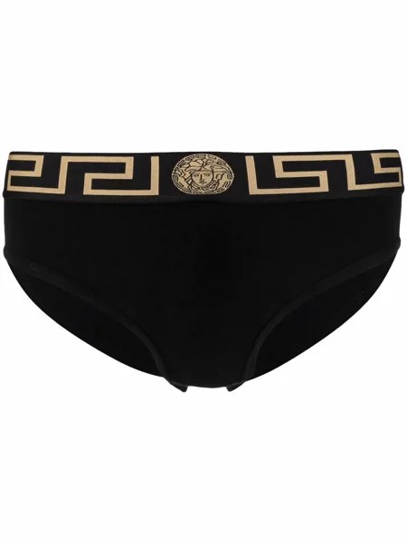 Versace трусы-брифы с узором Greca