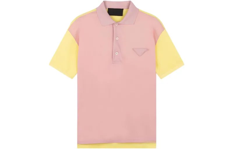Рубашка поло мужская розовая Prada, розовый