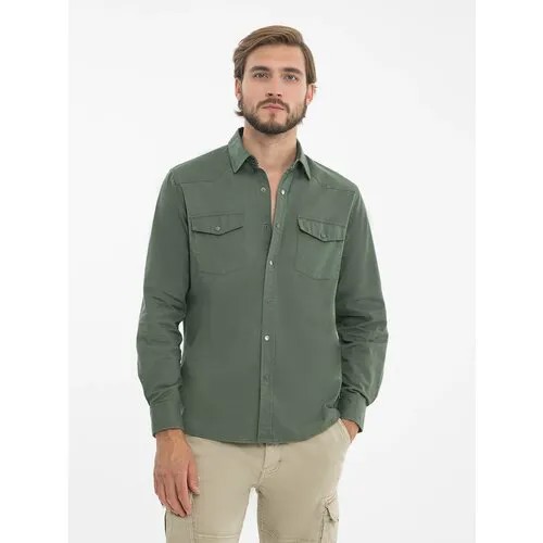 Мужская рубашка I-RTD31-1, р.M, зеленый