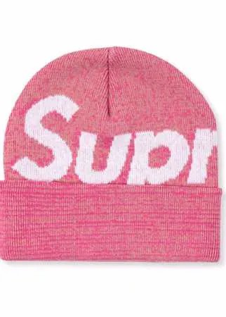 Supreme шапка бини с логотипом