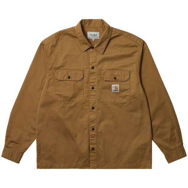 Рубашка Carhartt WIP x Palace Master с длинными рукавами, Hamilton Brown