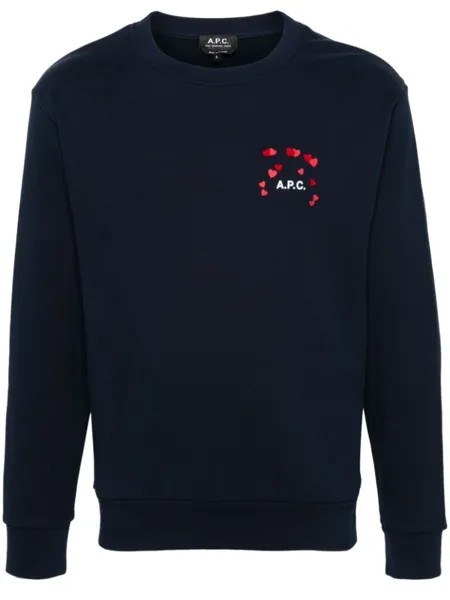 A.P.C. толстовка с логотипом, синий