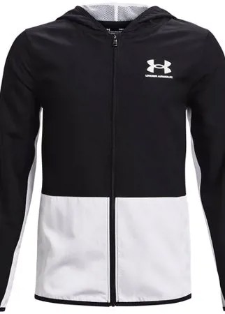 Лонгслив Under Armour Woven Track Jacket Черный YXS 1363295-002