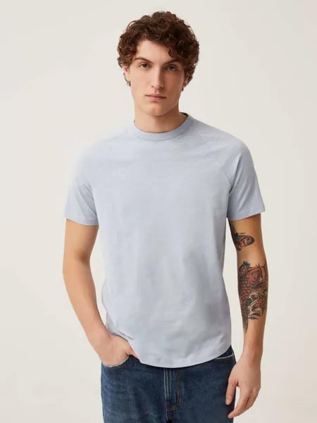 Футболка из тонкого джерси с реглан манише Ovs, цвет soft blue