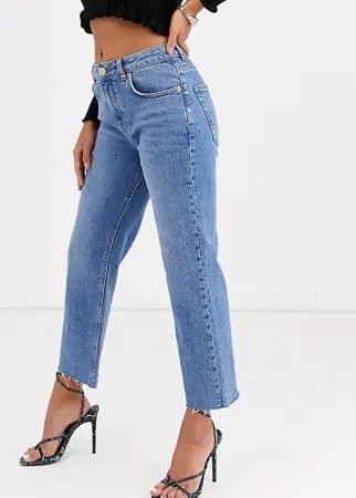 Расклешенные джинсы в винтажном стиле с завышенной талией ASOS DESIGN Petite-Синий