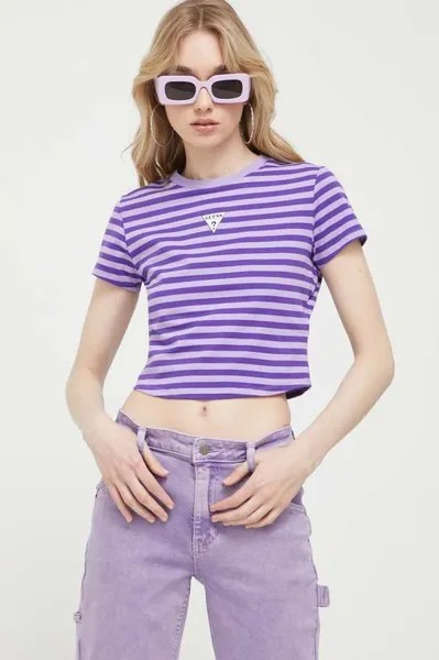 Футболка Guess Originals, фиолетовый