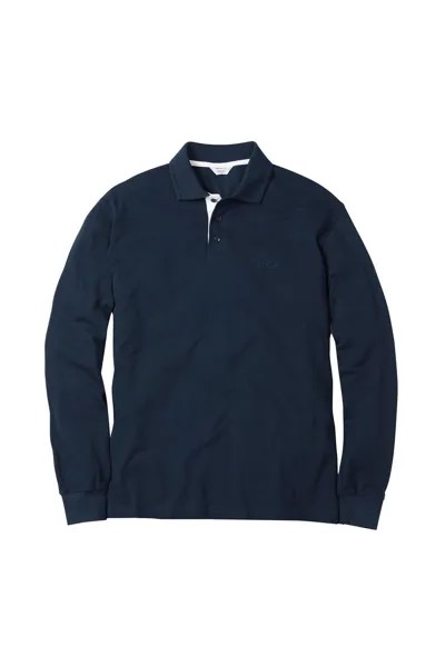 Рубашка поло с длинным рукавом Cotton Traders, синий