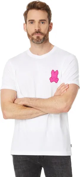 Футболка с логотипом Cleveland Chainstitch Psycho Bunny, белый