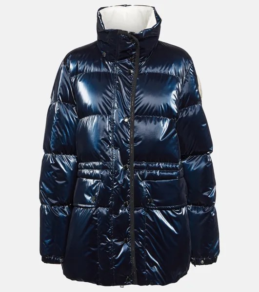 Пуховик Herault с поясом MONCLER, синий