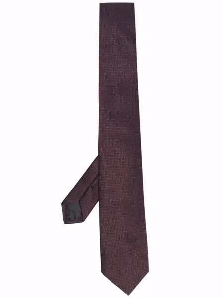 Givenchy шелковый галстук с жаккардовым логотипом