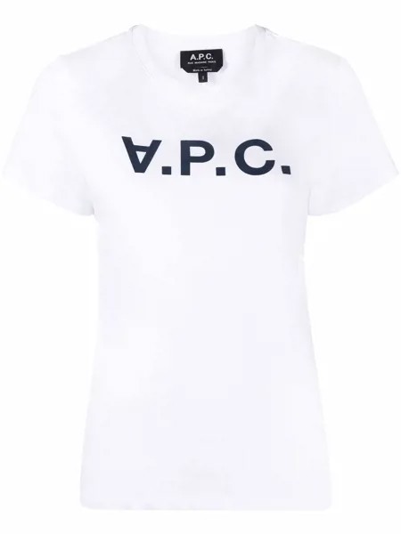 A.P.C. футболка с логотипом