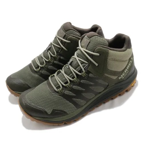 Мужские кроссовки Merrell Nova 2 Mid GTX Gore-Tex Green Lichen для походов на открытом воздухе J066649