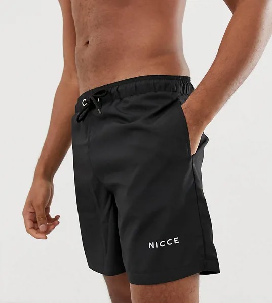Черные шорты с логотипом Nicce-Черный