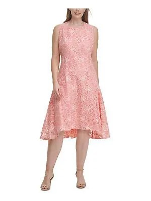 TOMMY HILFIGER Женское коралловое вечернее платье миди без рукавов с завышенной талией кораллового цвета 22W