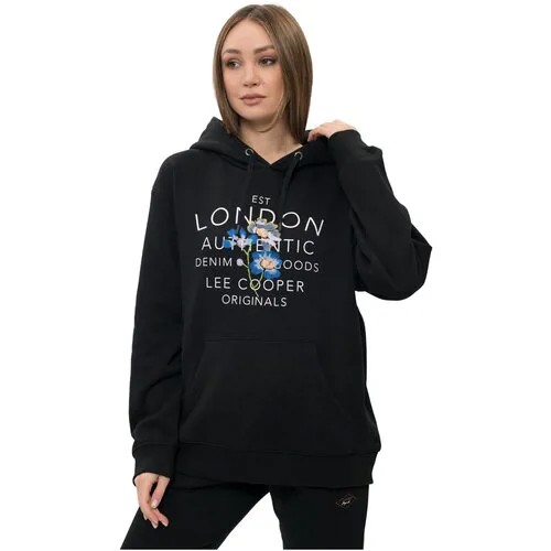 Толстовки Lee Cooper Seasonal overhead hoodie Женщины MT4A200200AS2LC-BLK S