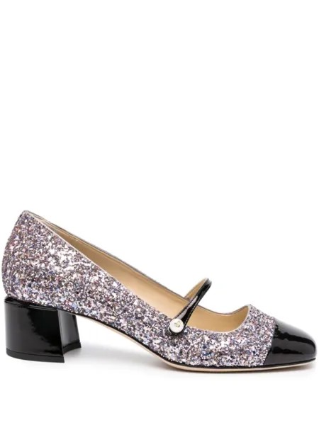 Jimmy Choo туфли Elisa 45 с блестками, розовый