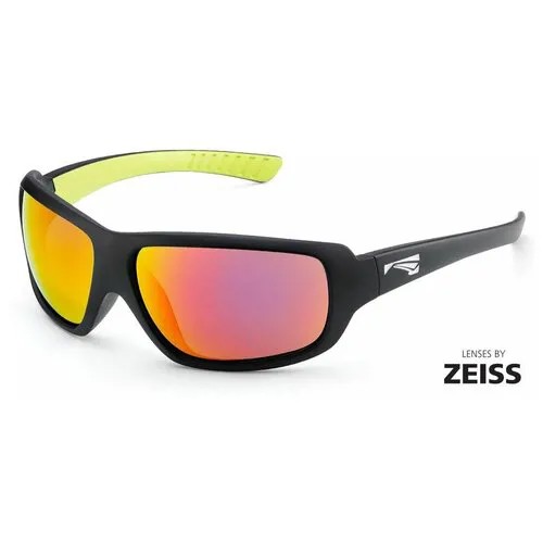 Солнцезащитные очки LiP Sunglasses LiP FLO / Matt Black Mustard / Zeiss / PC / ML Red, черный