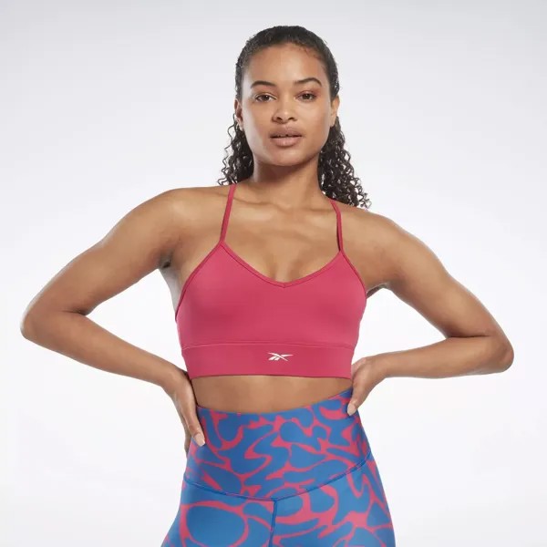 Спортивный бюстгальтер для тренировок Reebok, цвет Semi Proud Pink