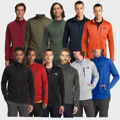 Мужское пальто The North Face Fleece Canyonlands с длинным рукавом и полной молнией, теплая куртка