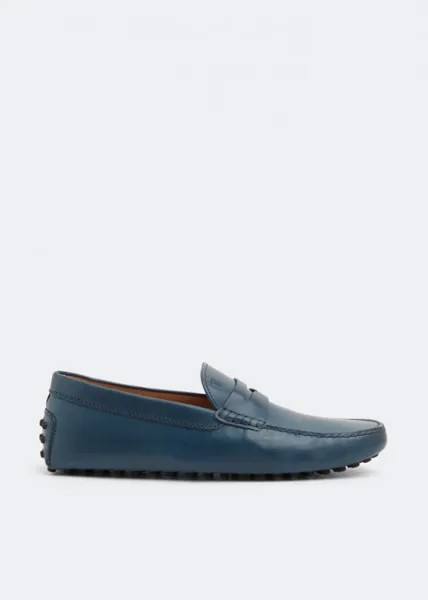 Лоферы TOD'S Leather Gommini loafers, синий