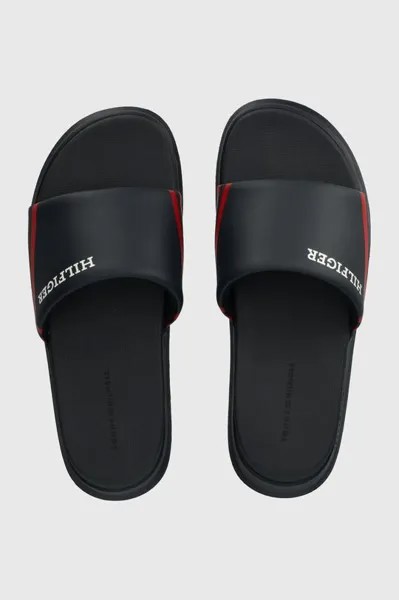 Шлепанцы DUAL DENSITY HILIFGER POOL SLIDE Tommy Hilfiger, темно-синий