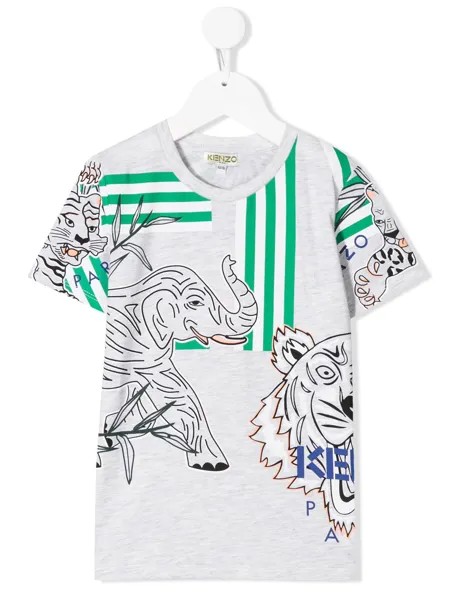Kenzo Kids футболка с принтом Jacob