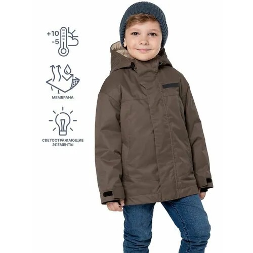Куртка NIKASTYLE 4м3324, размер 110-56, коричневый